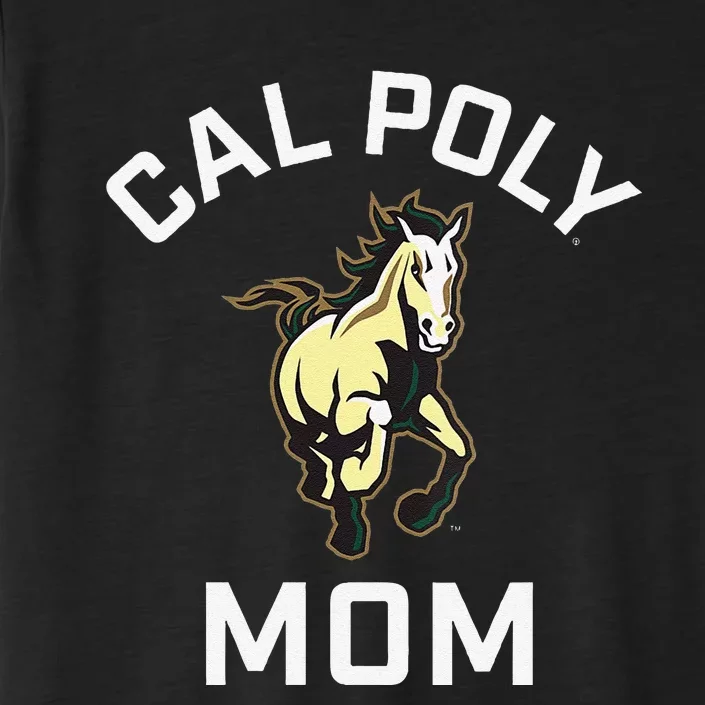 Cal Poly Mustangs Arched Mom ChromaSoft Performance T-Shirt