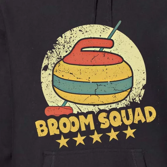 Curling Player Meaningful Gift Broom Squad Winter Sports Lovers Curler Gift Premium Hoodie