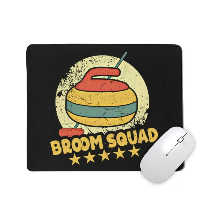 Curling Player Meaningful Gift Broom Squad Winter Sports Lovers Curler Gift Mousepad