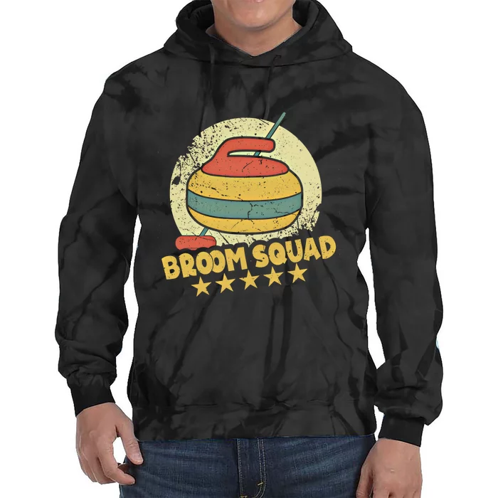 Curling Player Meaningful Gift Broom Squad Winter Sports Lovers Curler Gift Tie Dye Hoodie