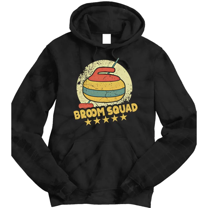 Curling Player Meaningful Gift Broom Squad Winter Sports Lovers Curler Gift Tie Dye Hoodie