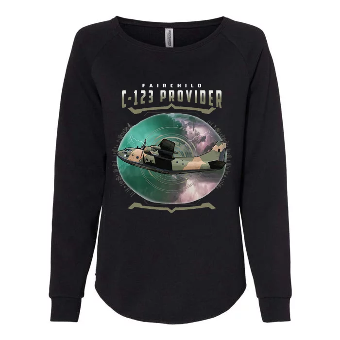 C123 Provider Military Transport Aircraft Pilot Veteran Womens California Wash Sweatshirt