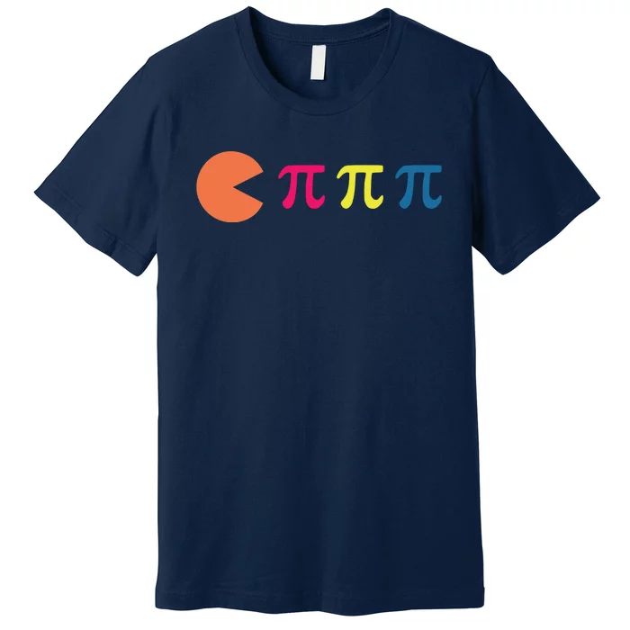 Cool Pac Man Eating Pi Premium T-Shirt