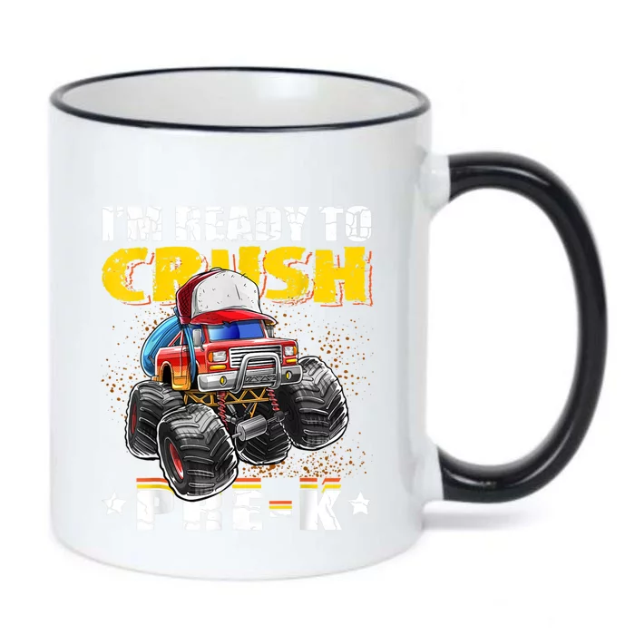 Crush PreK Monster Truck Backpack Back To School Boy Black Color Changing Mug