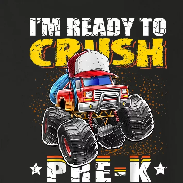 Crush PreK Monster Truck Backpack Back To School Boy Toddler Long Sleeve Shirt