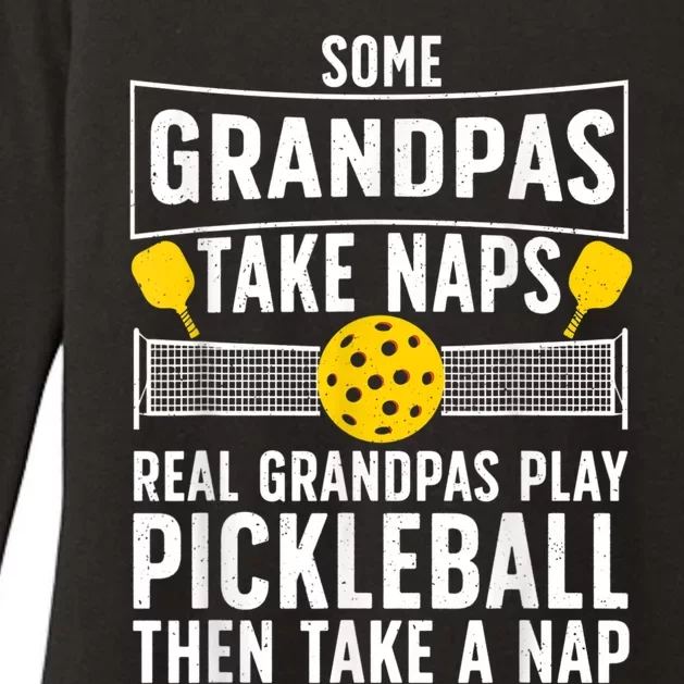 Cool Pickleball Men Grandpa Paddle Sport Pickleball Player Womens CVC Long Sleeve Shirt