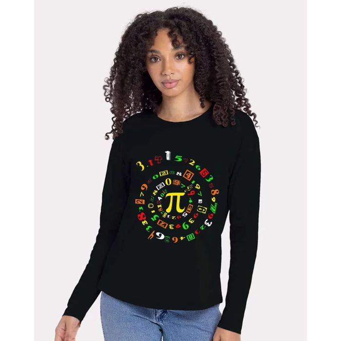 Cutie Pi Math Science Teacher 3 14 Funny Pi Day Womens Cotton Relaxed Long Sleeve T-Shirt