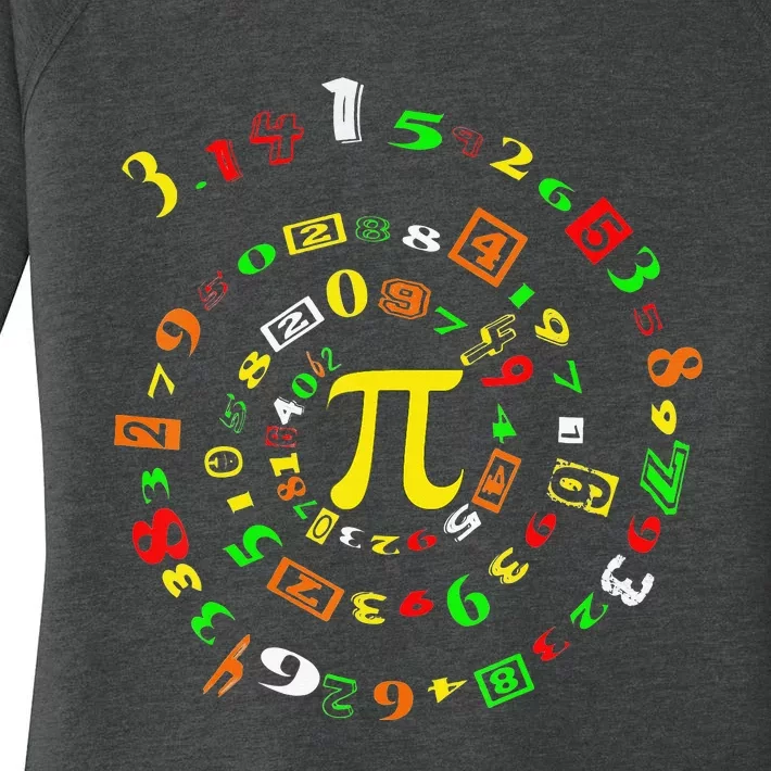 Cutie Pi Math Science Teacher 3 14 Funny Pi Day Women's Perfect Tri Tunic Long Sleeve Shirt