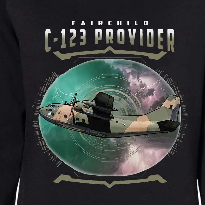 C123 Provider Military Transport Aircraft Pilot Veteran Womens California Wash Sweatshirt