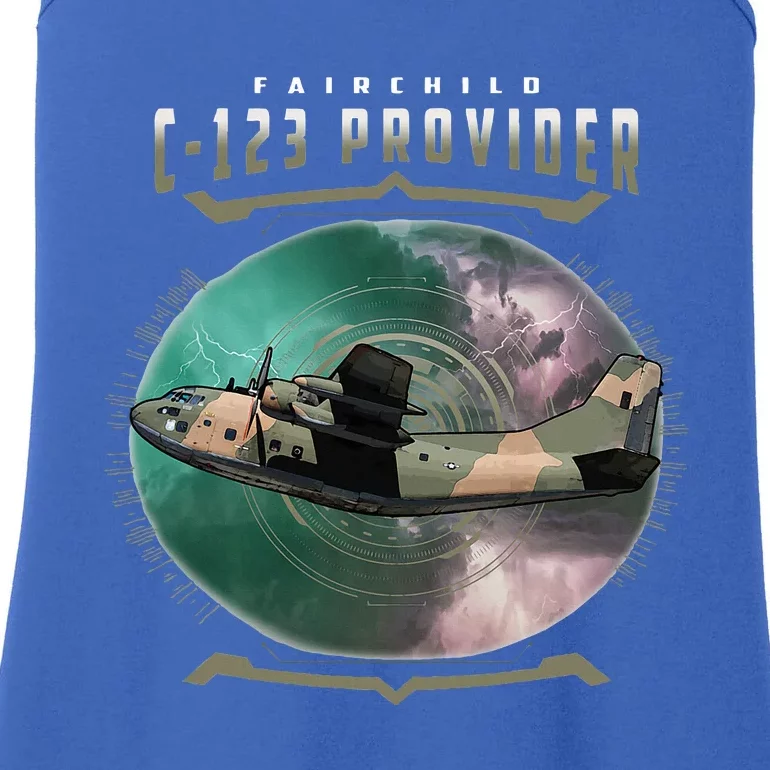 C123 Provider Military Transport Aircraft Pilot Veteran Ladies Essential Tank