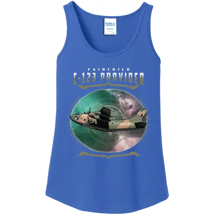 C123 Provider Military Transport Aircraft Pilot Veteran Ladies Essential Tank