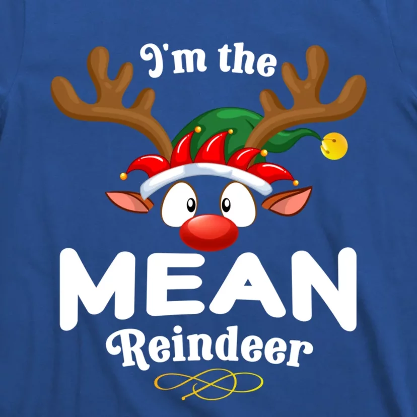 Christmas Pjs Mean Xmas Reindeer Matching Great Gift T-Shirt