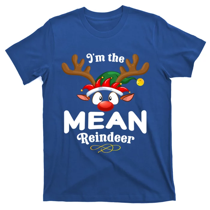 Christmas Pjs Mean Xmas Reindeer Matching Great Gift T-Shirt