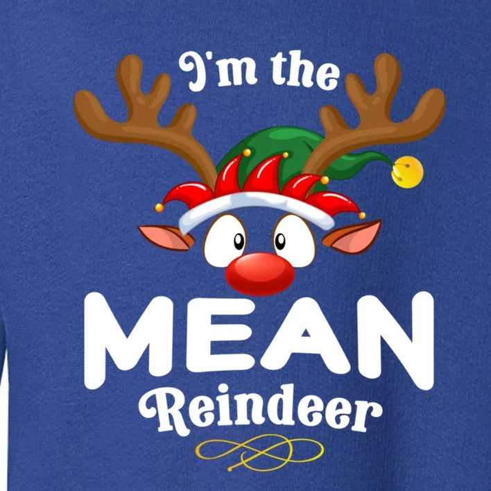 Christmas Pjs Mean Xmas Reindeer Matching Great Gift Toddler Sweatshirt