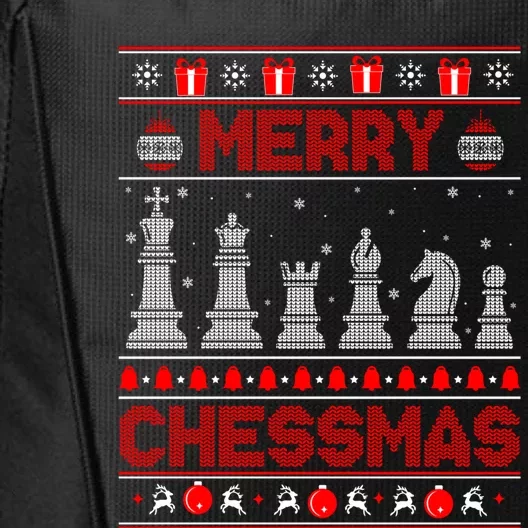 Chess Player Merry Chessmas Christmas Ugly Sweater Great Gift City Backpack