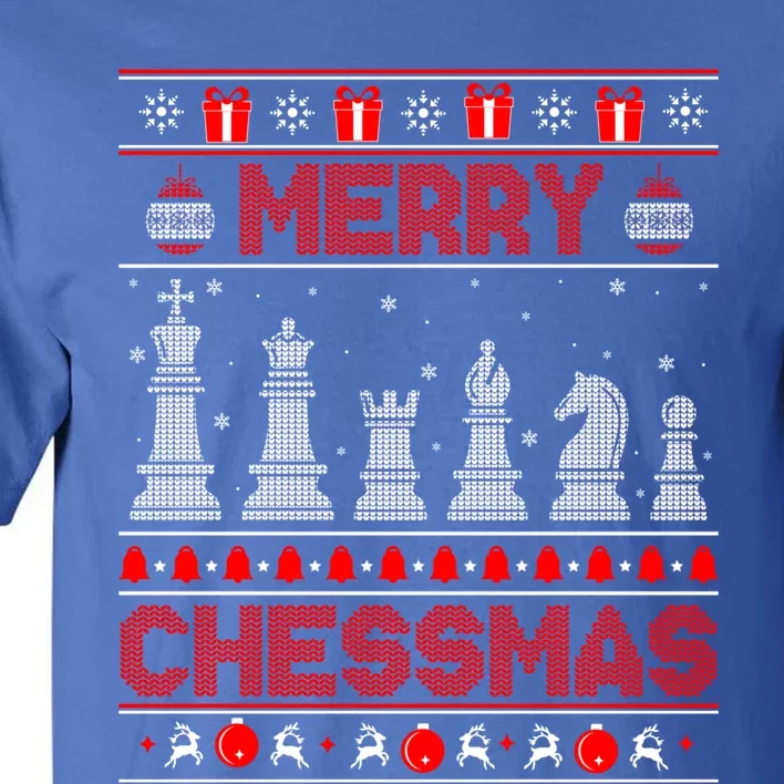 Chess Player Merry Chessmas Christmas Ugly Sweater Great Gift Tall T-Shirt