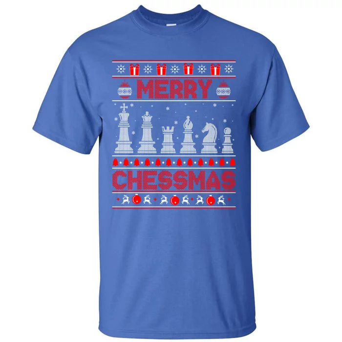 Chess Player Merry Chessmas Christmas Ugly Sweater Great Gift Tall T-Shirt