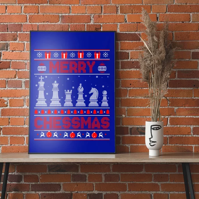 Chess Player Merry Chessmas Christmas Ugly Sweater Great Gift Poster