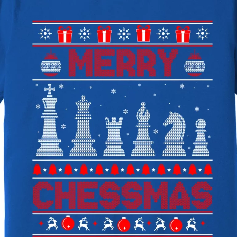 Chess Player Merry Chessmas Christmas Ugly Sweater Great Gift Premium T-Shirt