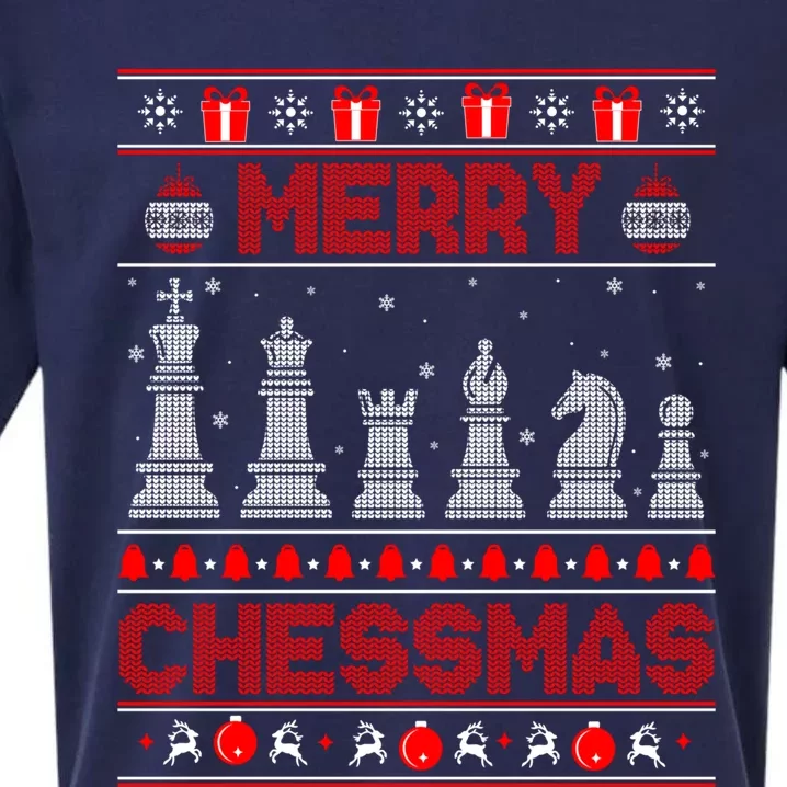 Chess Player Merry Chessmas Christmas Ugly Sweater Great Gift Sueded Cloud Jersey T-Shirt