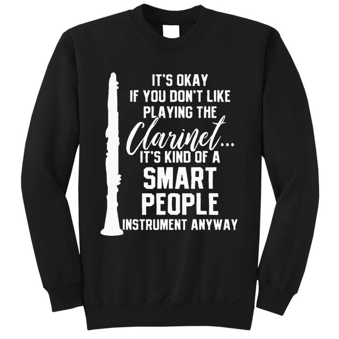 Clarinet Player Music Instrument Funny Gift Tall Sweatshirt