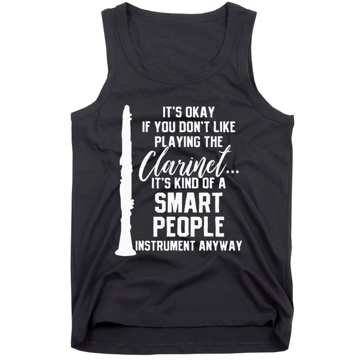 Clarinet Player Music Instrument Funny Gift Tank Top