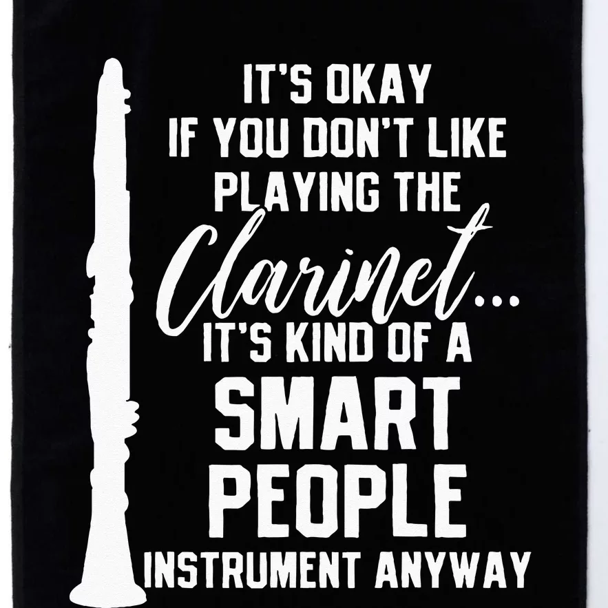 Clarinet Player Music Instrument Funny Gift Platinum Collection Golf Towel