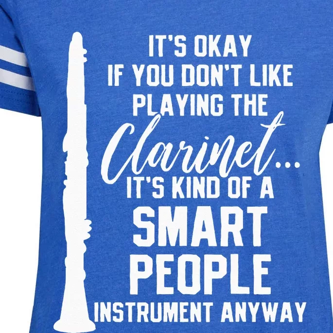 Clarinet Player Music Instrument Funny Gift Enza Ladies Jersey Football T-Shirt