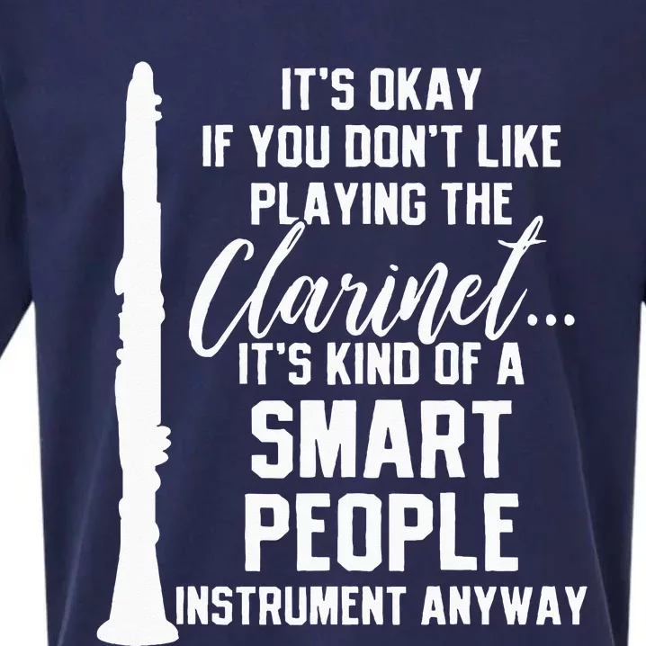 Clarinet Player Music Instrument Funny Gift Sueded Cloud Jersey T-Shirt