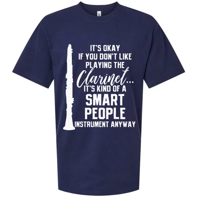 Clarinet Player Music Instrument Funny Gift Sueded Cloud Jersey T-Shirt