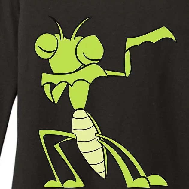 Cute Praying Mantis In A Insect Praying Mantis Womens CVC Long Sleeve Shirt