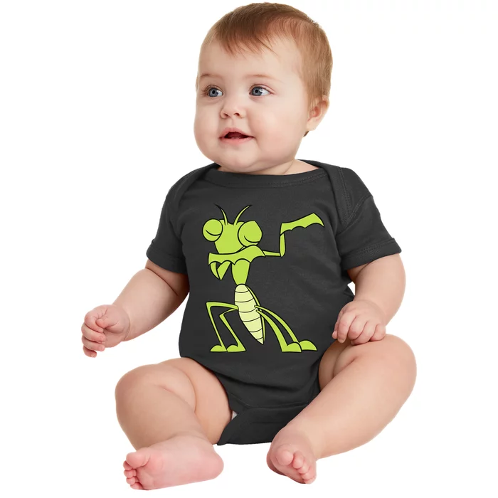 Cute Praying Mantis In A Insect Praying Mantis Baby Bodysuit