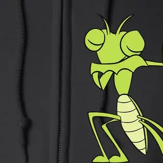 Cute Praying Mantis In A Insect Praying Mantis Full Zip Hoodie