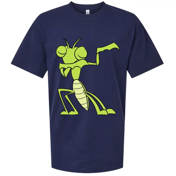 Cute Praying Mantis In A Insect Praying Mantis Sueded Cloud Jersey T-Shirt