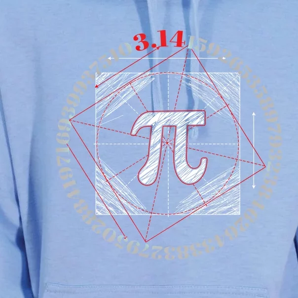 Cool Pi March 14 Math Day Mathematics Happy Pi Day Gift Unisex Surf Hoodie