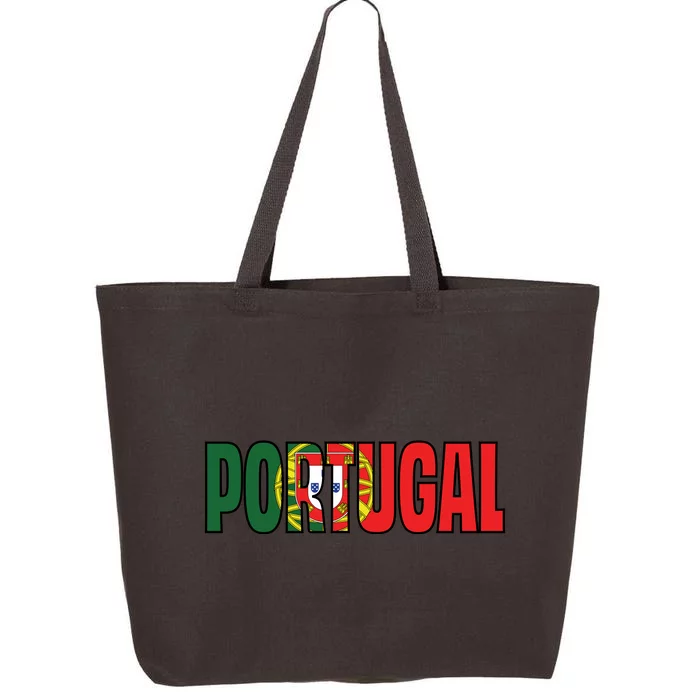 Cool Portugal Mashup Word Flag 25L Jumbo Tote