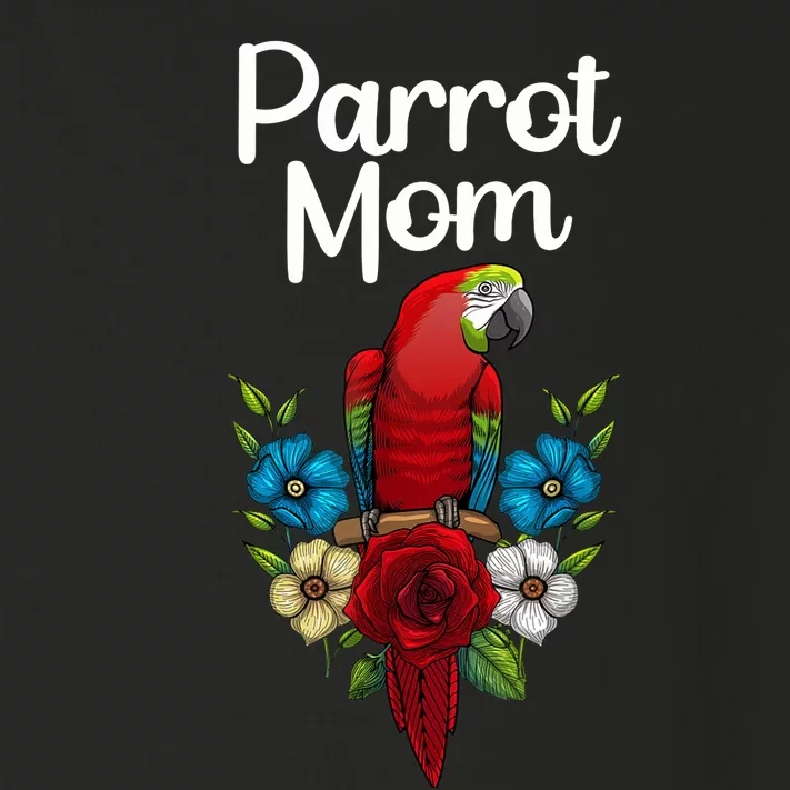 Cool Parrot Mom For Wo Girls Tropical Bird Lovers Owners Toddler Long Sleeve Shirt