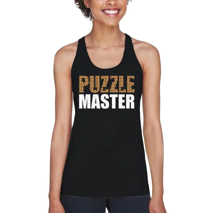 Cool Puzzle Master Jigsaw Piece Puzzle Lovers Women's Racerback Tank