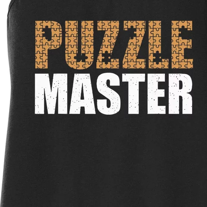 Cool Puzzle Master Jigsaw Piece Puzzle Lovers Women's Racerback Tank