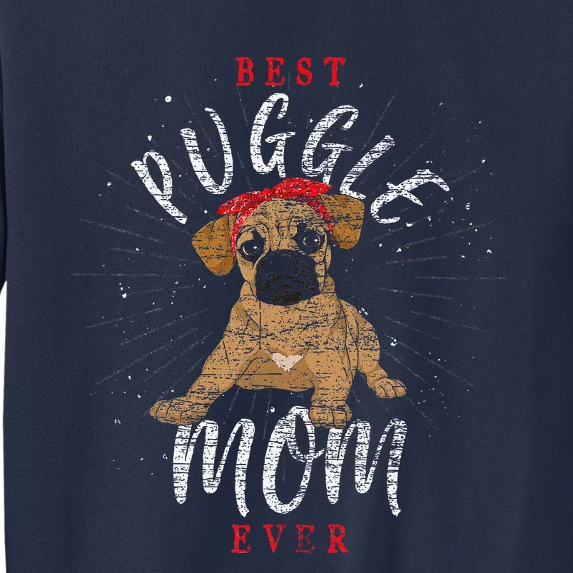 Cute Puggle Mom Mothers Day Dog Parent Dog Lover Puggle Sweatshirt