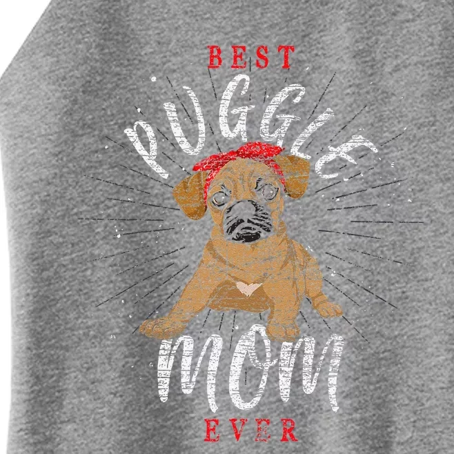 Cute Puggle Mom Mothers Day Dog Parent Dog Lover Puggle Women’s Perfect Tri Rocker Tank