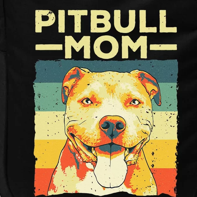 Cool Pitbull Mom For  Pitbull Owner Dog Lover Impact Tech Backpack