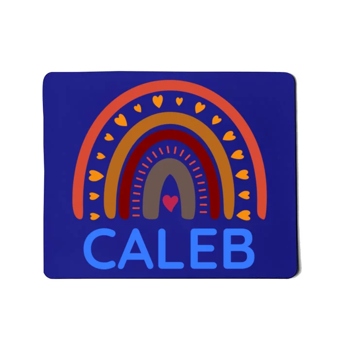 Caleb Personalized Name Colorful Rainbow Design Cute Gift Mousepad