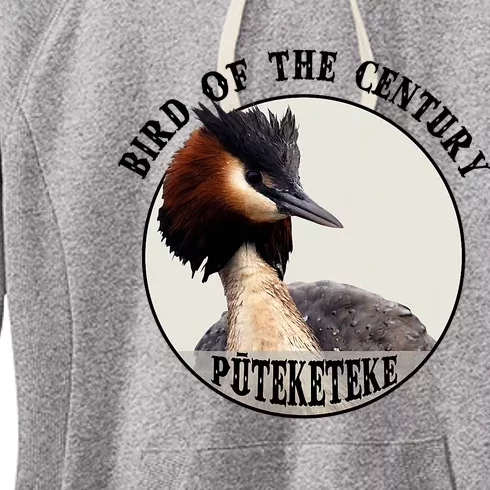 Cute Puteketeke New ZealandS Bird Of The Century Flower Women's Fleece Hoodie