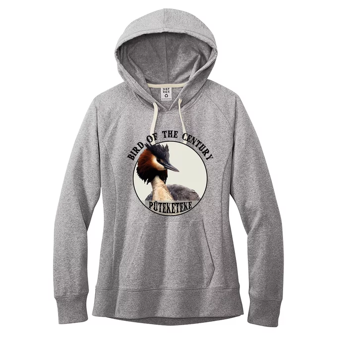 Cute Puteketeke New ZealandS Bird Of The Century Flower Women's Fleece Hoodie