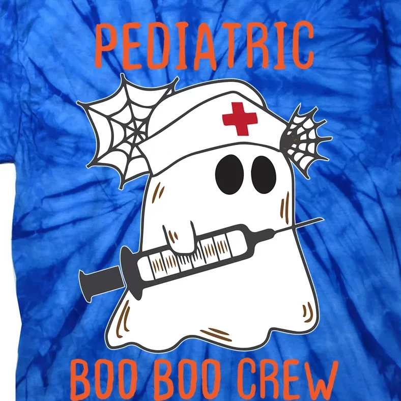 Cute Pediatric Nurse Halloween Ghost Rn Boo Boo Crew Gift Tie-Dye T-Shirt