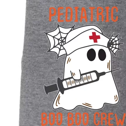 Cute Pediatric Nurse Halloween Ghost Rn Boo Boo Crew Gift Doggie 3-End Fleece Hoodie