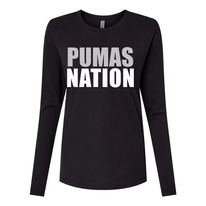 Chaparral Pumas Nation Hs Womens Cotton Relaxed Long Sleeve T-Shirt