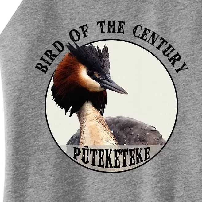 Cute Puteketeke New Zealand's Bird of the Century Flower Women’s Perfect Tri Rocker Tank