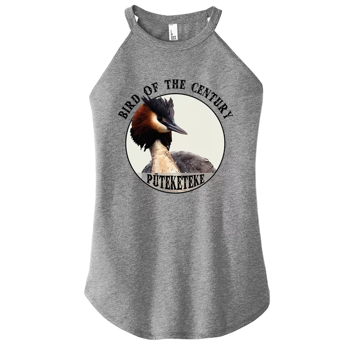 Cute Puteketeke New Zealand's Bird of the Century Flower Women’s Perfect Tri Rocker Tank